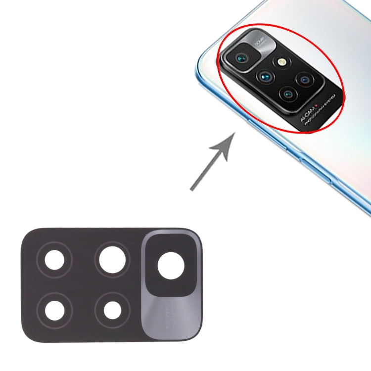 Objectif de caméra arrière 10 pièces, pour Xiaomi Redmi Note 11 4G / Redmi 10 2022 / Redmi 10 Prime 2022 / Redmi 10 Prime / Redmi 10 21061119AG 21061119BI