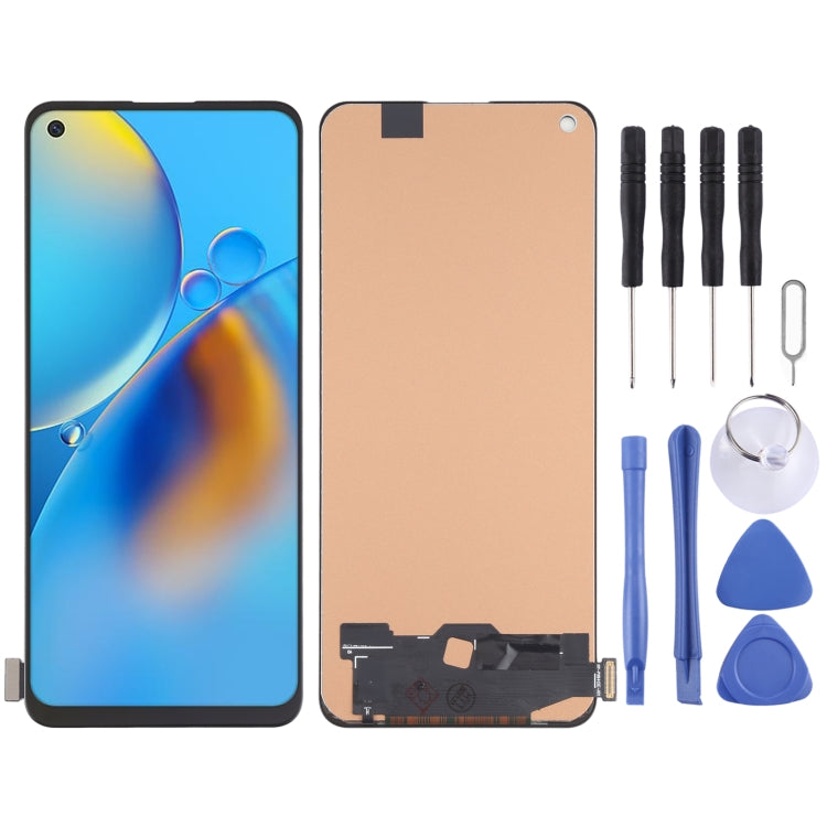 Écran LCD en matériau TFT et numériseur complet (ne prenant pas en charge l'identification par empreinte digitale) pour OPPO F19 / F19 Pro / F19 Pro + 5G CPH2219 CHP2219 CPH2285 CPH2213