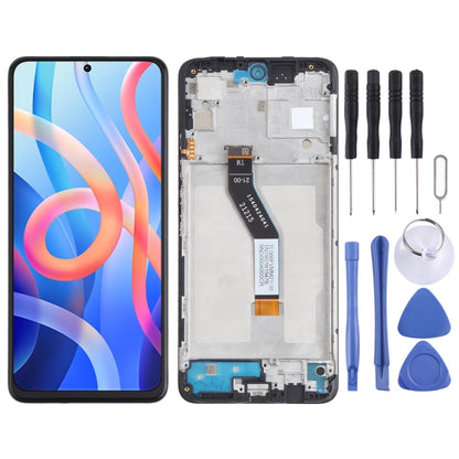 Matériau IPS Écran LCD d'origine et numériseur Assemblage complet avec cadre pour Xiaomi Redmi Note 11 (Chine) 21091116AC / Poco M4 Pro 5G 21091116AG, MZB0BGVIN / Redmi Note 11S 5G