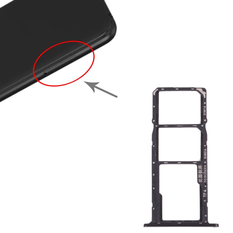 Tiroir Carte SIM + Tiroir Carte SIM + Tiroir Carte Micro SD pour Huawei Y5 lite (2018)