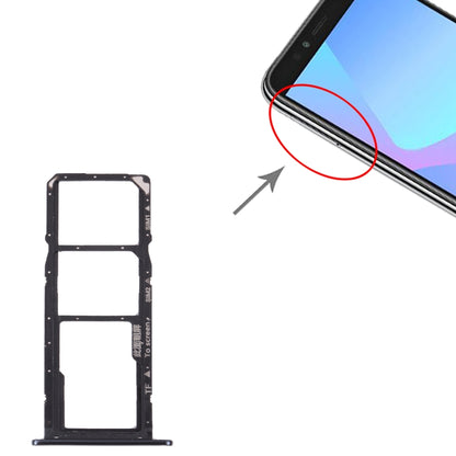 Tiroir Carte SIM + Tiroir Carte SIM + Tiroir Carte Micro SD pour Huawei Y6 Prime (2018)