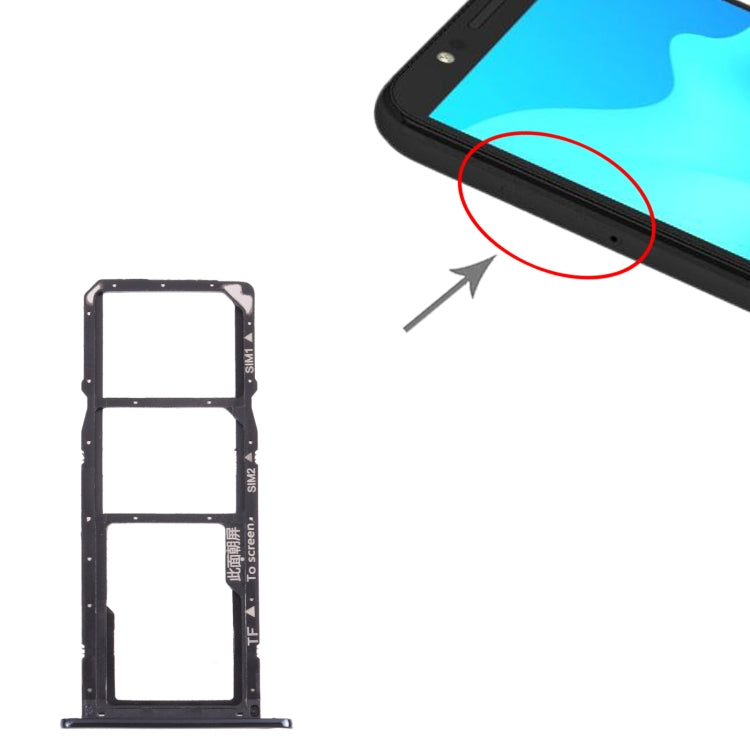 Tiroir Carte SIM + Tiroir Carte SIM + Tiroir Carte Micro SD pour Huawei Enjoy 8e