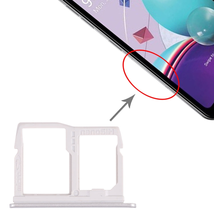 Plateau pour carte Nano SIM + plateau pour carte Micro SD pour LG K31 LM-K300Q, LMK300, LGL355DL