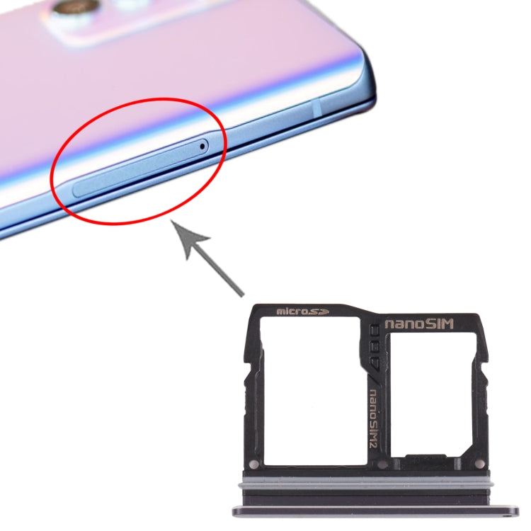 Plateau de carte Nano SIM + plateau de carte Nano SIM/plateau de carte Micro SD pour LG Wing 5G LMF100N, LM-F100N, LM-F100V, LM-F100