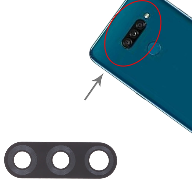 Objectif de caméra arrière 10 pièces pour LG K50S LMX540HM, LM-X540, LM-X540BMW, LMX540BMW