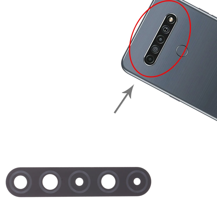 Objectif de caméra arrière 10 pièces pour LG K61 LMQ630EAW, LM-Q630EAW, LM-Q630