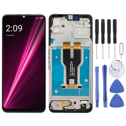 Écran LCD pour t-mobile Revvl 6 numériseur assemblage complet avec cadre