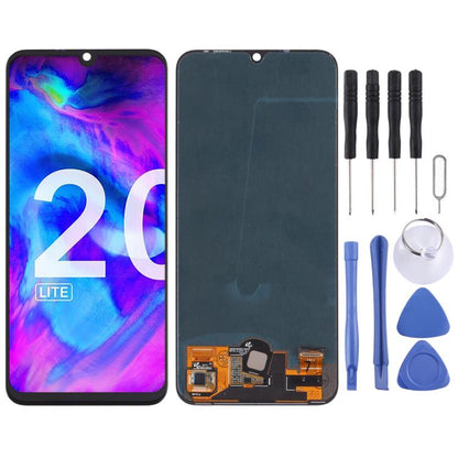 Écran LCD matériel OLED et assemblage complet de numériseur pour Honor 20 Lite / Y8p / P Smart S