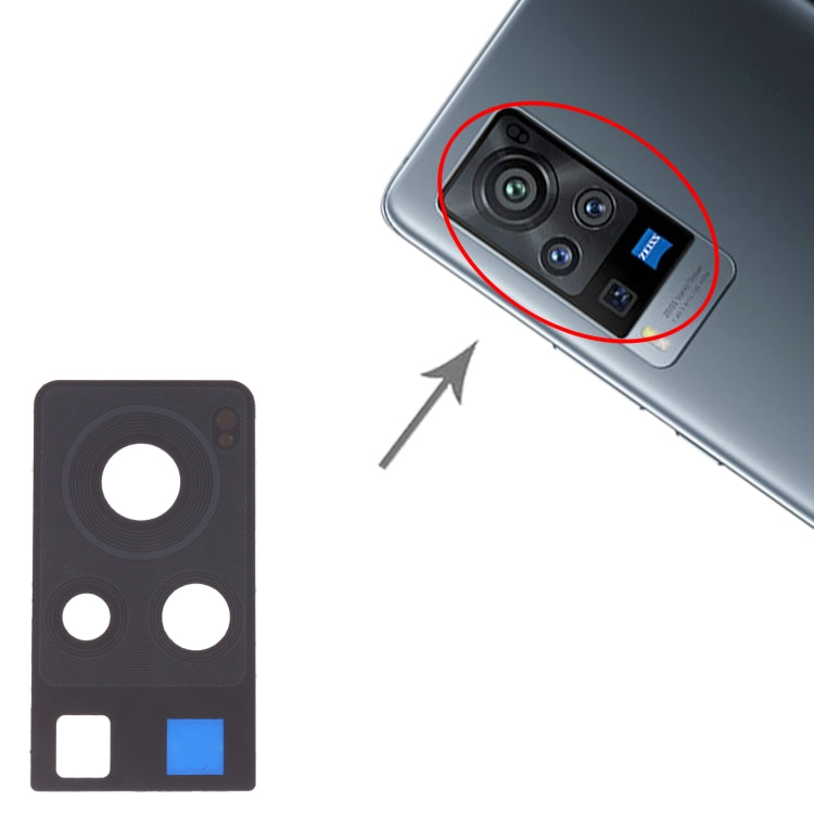 Pour Vivo X60 Pro V2047A, V2047 10 pièces objectif de caméra arrière