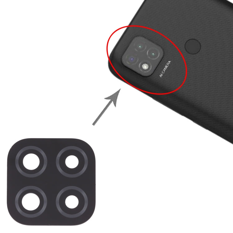 Objectif de caméra arrière 10 PCS pour Xiaomi Redmi 9C / Redmi 9 (Inde) / Redmi 9C NFC / Poco C3
