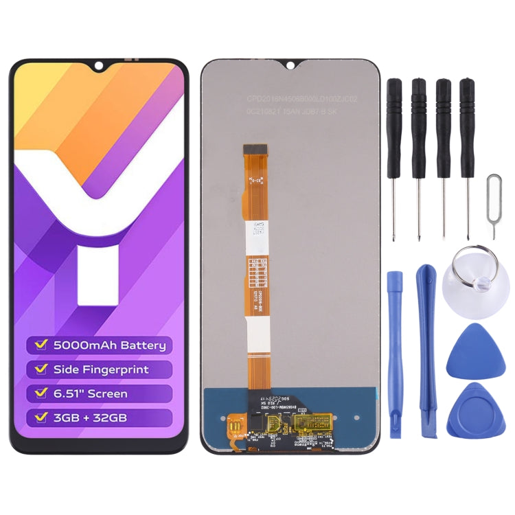 Ensemble complet d'écran LCD et de numériseur pour Vivo Y15s / Y15a V2120