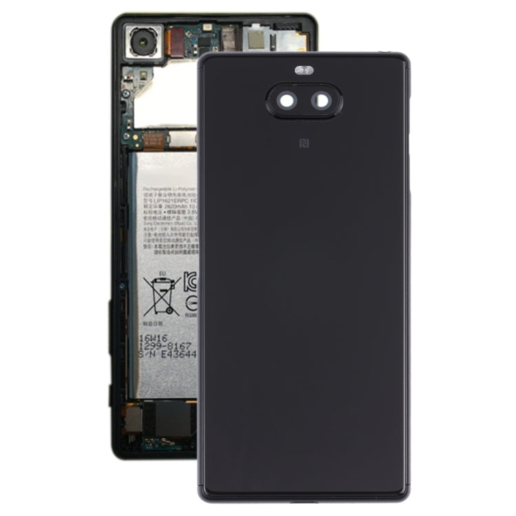 Couvercle arrière de la batterie pour Sony Xperia 8, avec cadre central et couvercle d'objectif d'appareil photo