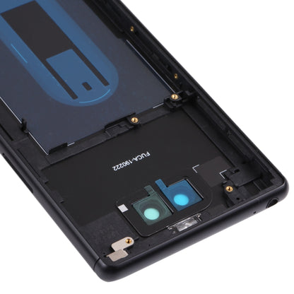 Couvercle arrière de la batterie pour Sony Xperia 8, avec cadre central et couvercle d'objectif d'appareil photo