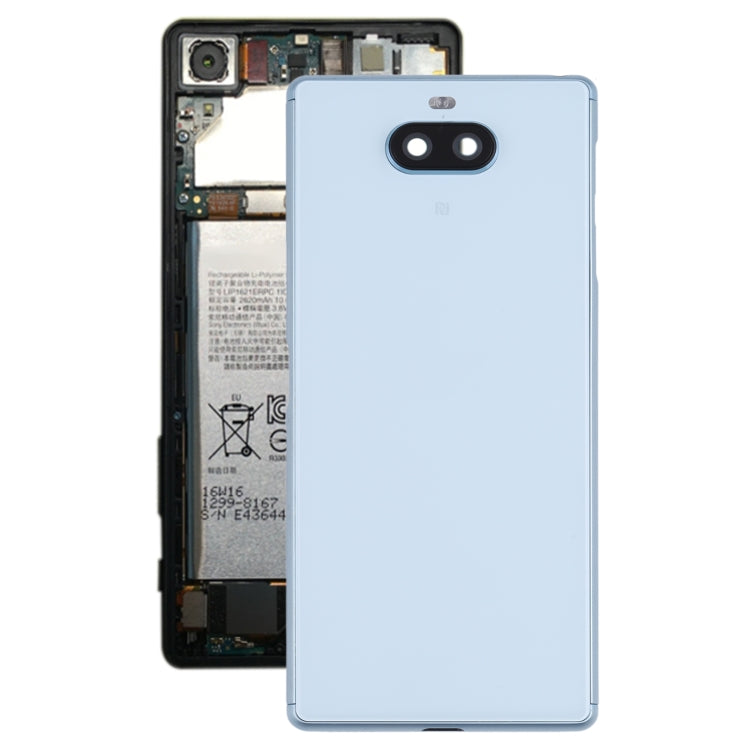 Couvercle arrière de la batterie pour Sony Xperia 8, avec cadre central et couvercle d'objectif d'appareil photo