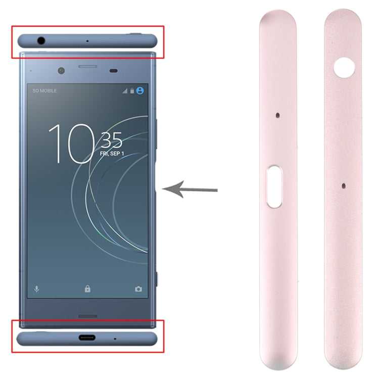 1 paire de barres latérales supérieure et inférieure pour Sony Xperia XZ1