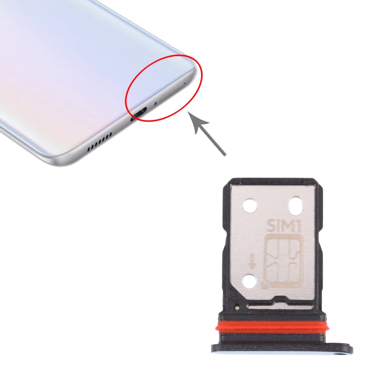 Pour vivo iQOO Z5 Plateau de carte SIM + Plateau de carte SIM
