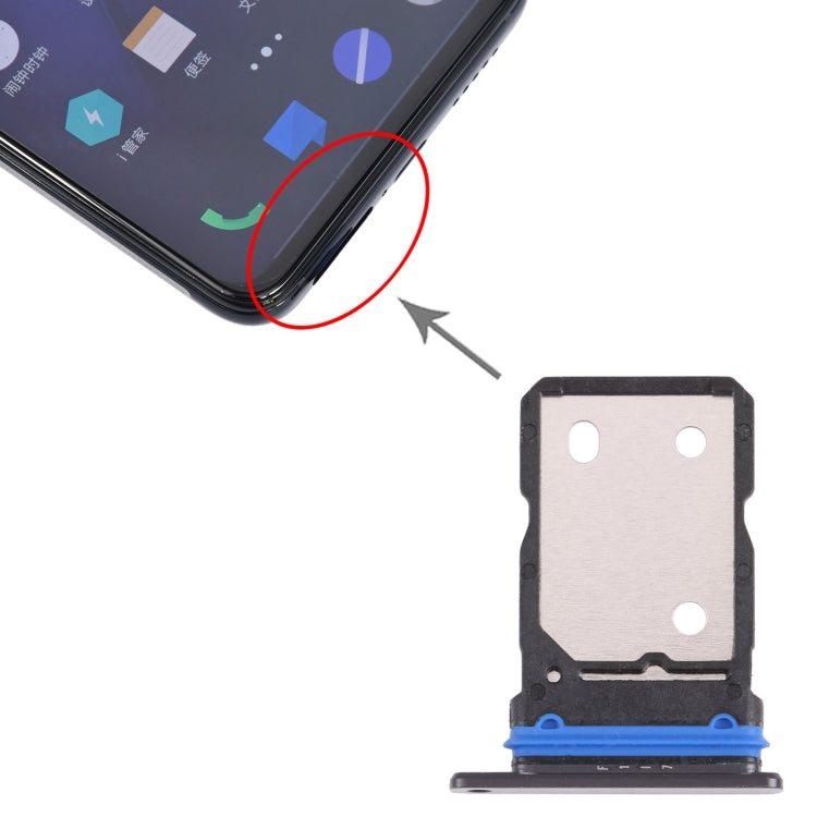 Pour vivo iQOO 8 Pro Plateau de carte SIM + Plateau de carte SIM