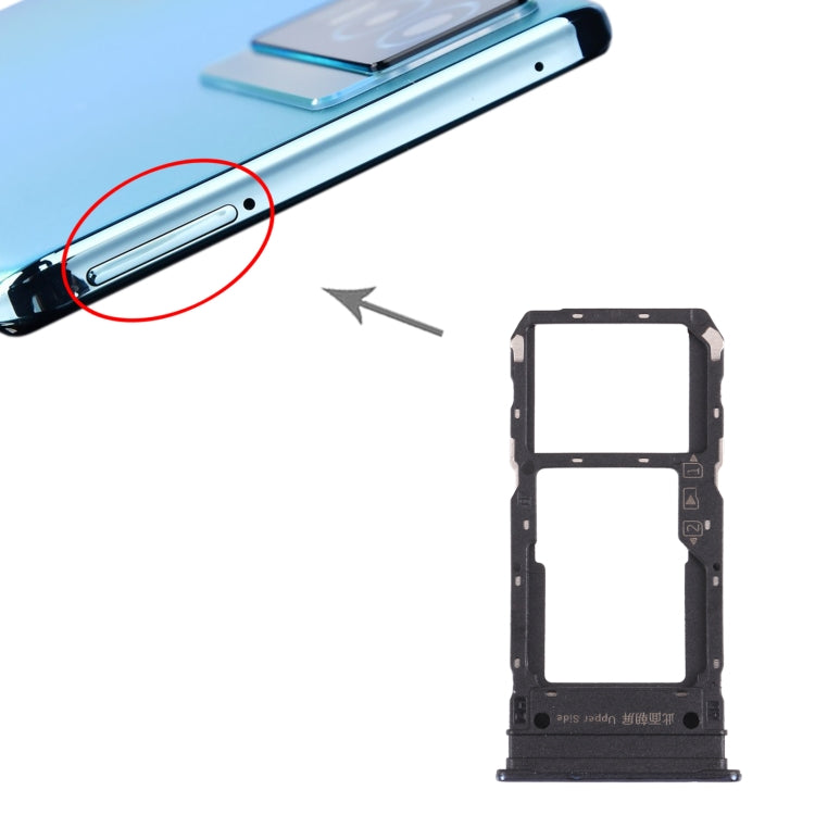 Pour vivo Y76s V2156A plateau de carte SIM + plateau de carte SIM/plateau de carte Micro SD