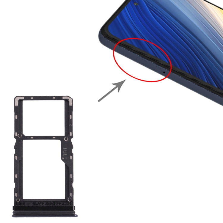 Plateau de carte SIM + plateau de carte Micro SD pour Xiaomi Poco X3 Pro M2102J20SG M2102J20SI