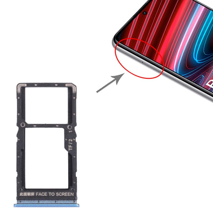 Tiroir Carte SIM + Tiroir Carte SIM / Tiroir Carte Micro SD pour Xiaomi Redmi Note 11 (Chine) 21091116AC / Redmi Note 11T 5G / Poco M4 Pro 5G 21091116AG, MZB0BGVIN