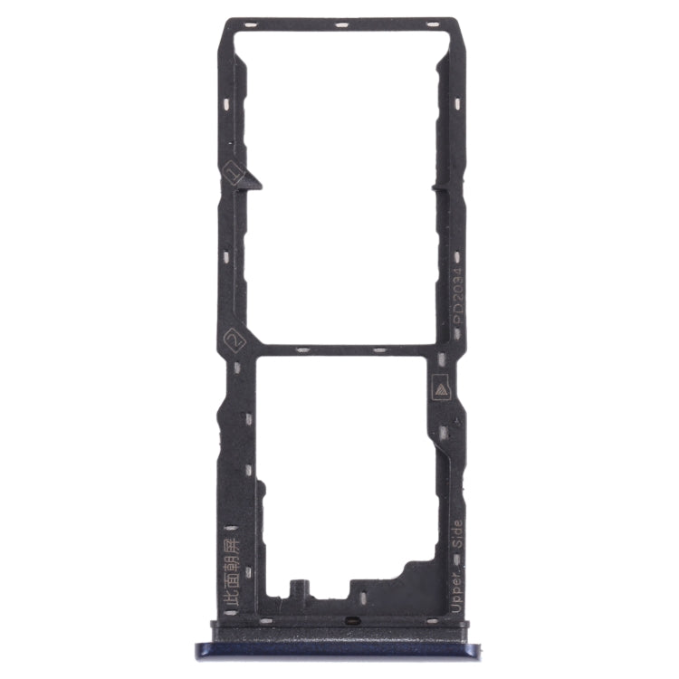 Pour vivo Y30 Standard / Y12s Plateau de carte SIM + Plateau de carte SIM + Plateau de carte Micro SD