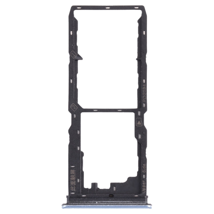 Pour vivo Y30 Standard / Y12s Plateau de carte SIM + Plateau de carte SIM + Plateau de carte Micro SD