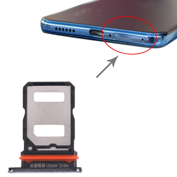 Pour vivo V21 / V21 5G V2066 V2108 V2050 plateau de carte SIM + plateau de carte SIM/plateau de carte Micro SD