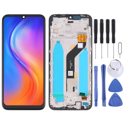 Écran LCD d'origine et numériseur assemblage complet avec cadre pour Tecno Spark Go 2020 / Spark 6 Go KE5J