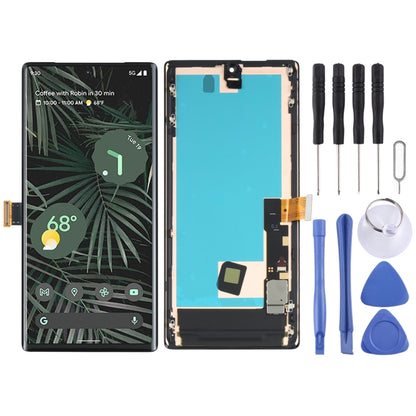 Écran LCD matériel AMOLED et assemblage complet de numériseur avec cadre pour Google Pixel 6 Pro