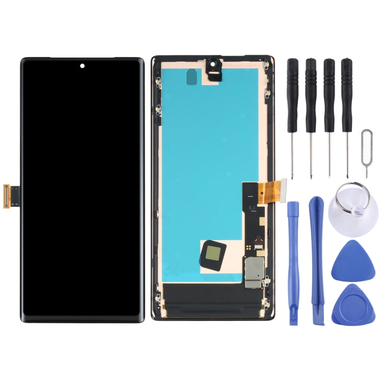 Écran LCD matériel AMOLED et assemblage complet de numériseur avec cadre pour Google Pixel 6 Pro