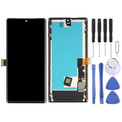 Écran LCD matériel AMOLED et assemblage complet de numériseur avec cadre pour Google Pixel 6 Pro
