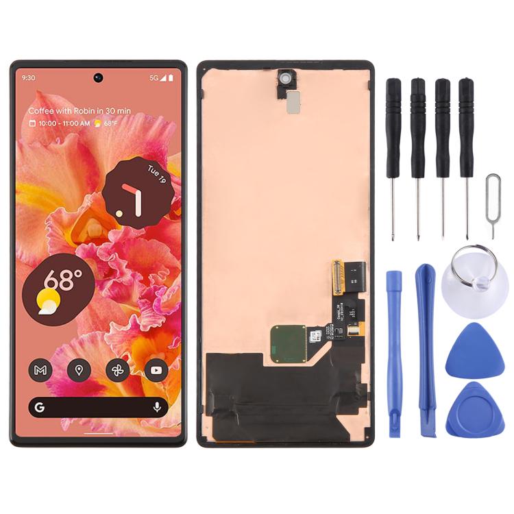 Écran LCD matériel AMOLED et assemblage complet de numériseur avec cadre pour Google Pixel 6