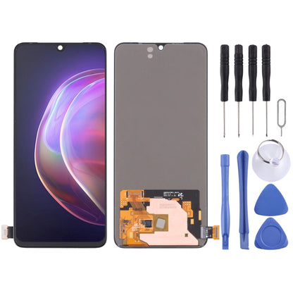 Ensemble complet d'écran LCD et de numériseur de matériau AMOLED d'origine pour Vivo V21 5G V2050