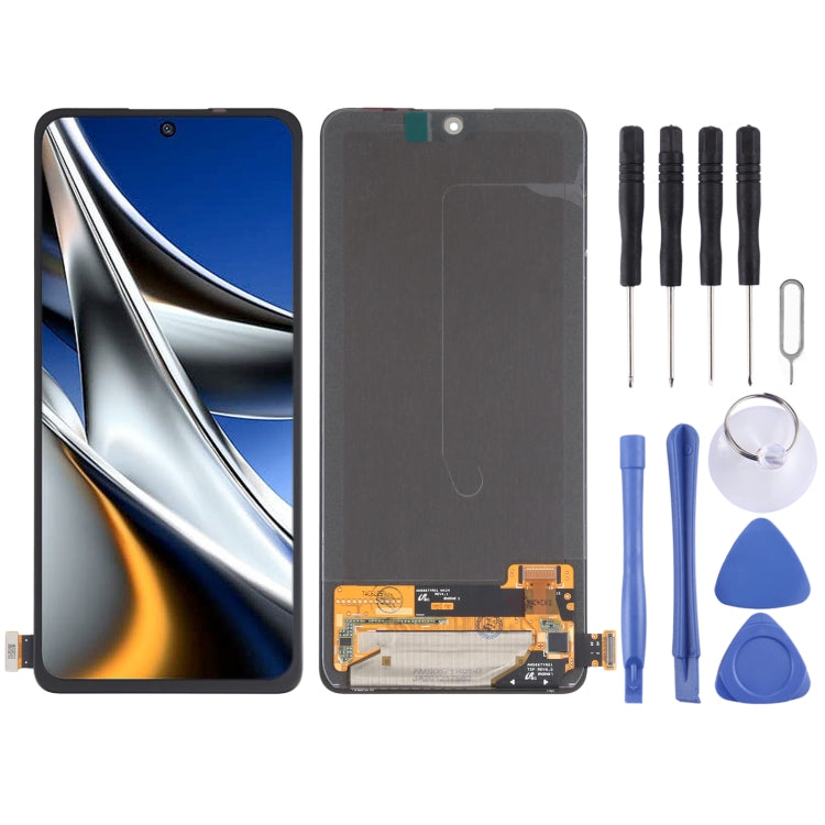 Matériau AMOLED Écran LCD d'origine et numériseur Assemblage complet pour Xiaomi Poco X4 Pro 5G