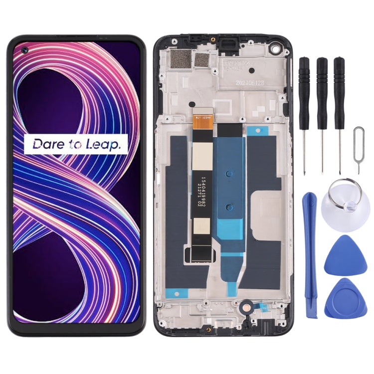 Écran LCD et numériseur complet avec cadre pour OPPO Realme 8 5G