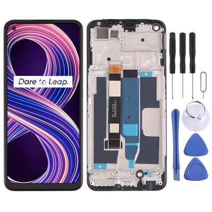 Écran LCD et numériseur complet avec cadre pour OPPO Realme 8 5G