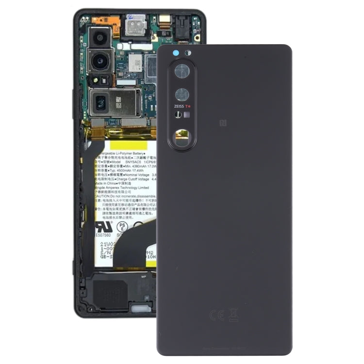 Cache arrière de batterie d'origine avec objectif d'appareil photo pour Sony Xperia 1 III
