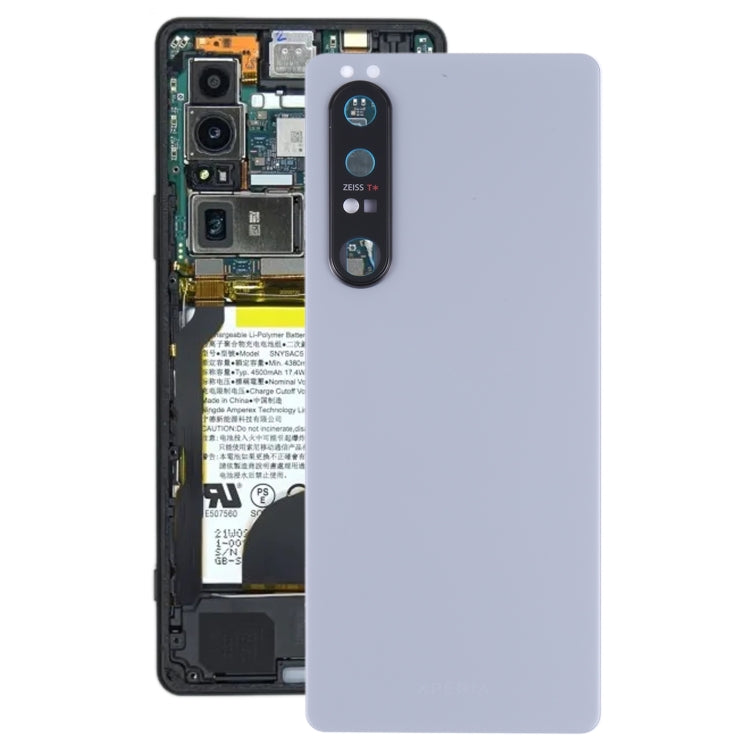 Cache arrière de batterie d'origine avec objectif d'appareil photo pour Sony Xperia 1 III
