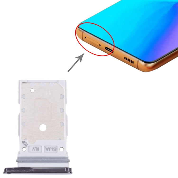 Pour Samsung Galaxy S22 + 5G / S22 5G / SM-S906B SM-S901B Plateau de carte SIM d'origine + Plateau de carte SIM