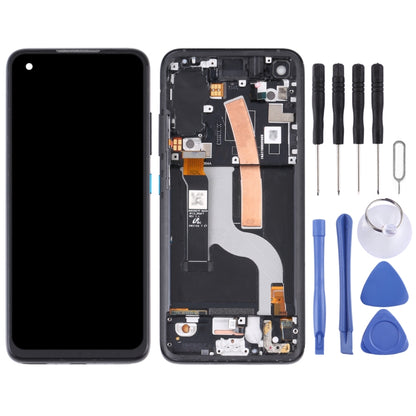 Écran LCD matériel AMOLED et numériseur complet avec cadre pour Asus Zenfone 8 ZS590KS