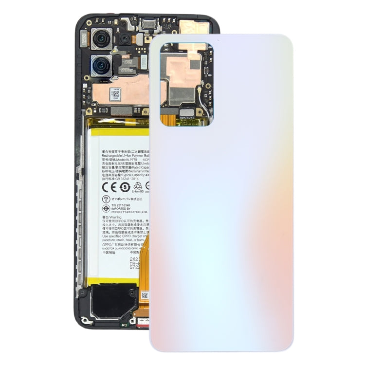 Pour OPPO Reno7 5G Chine Couvercle arrière de la batterie en verre