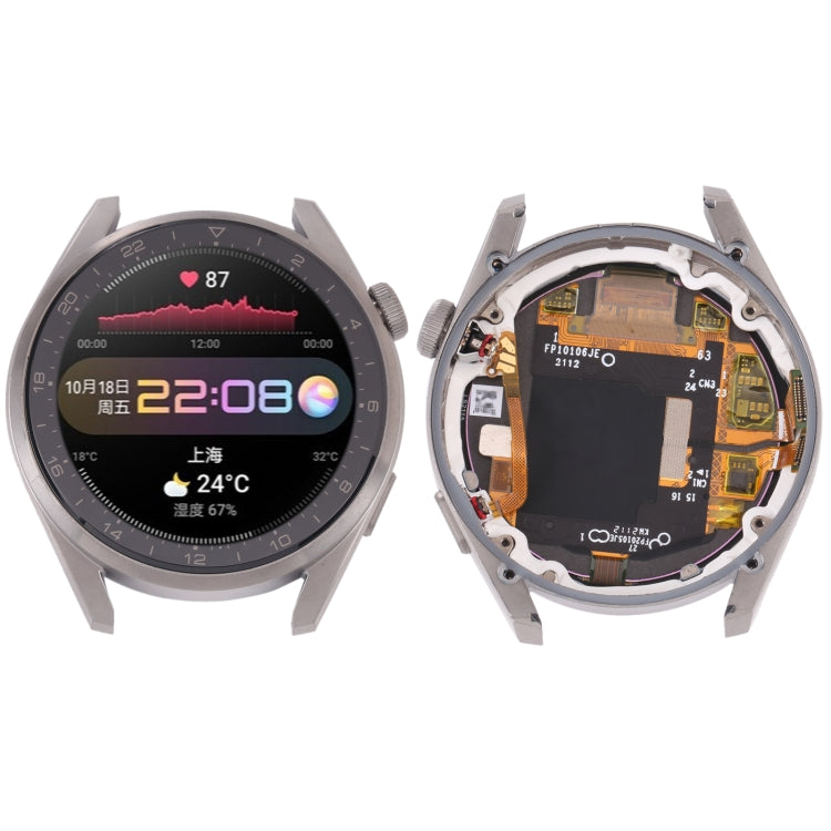 Écran LCD d'origine et numériseur complet avec cadre pour Huawei Watch 3 Pro