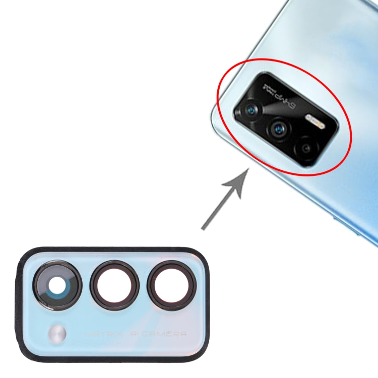 Cadre d'objectif de caméra arrière pour OPPO Realme Q3 Pro 5G / Realme Q3 Pro Carnival