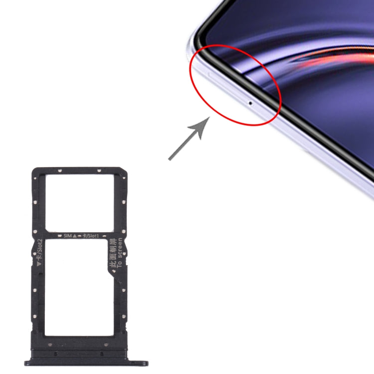 Tiroir Carte SIM + Tiroir Carte SIM / Tiroir Carte Micro SD pour Huawei Maimang 10 SE