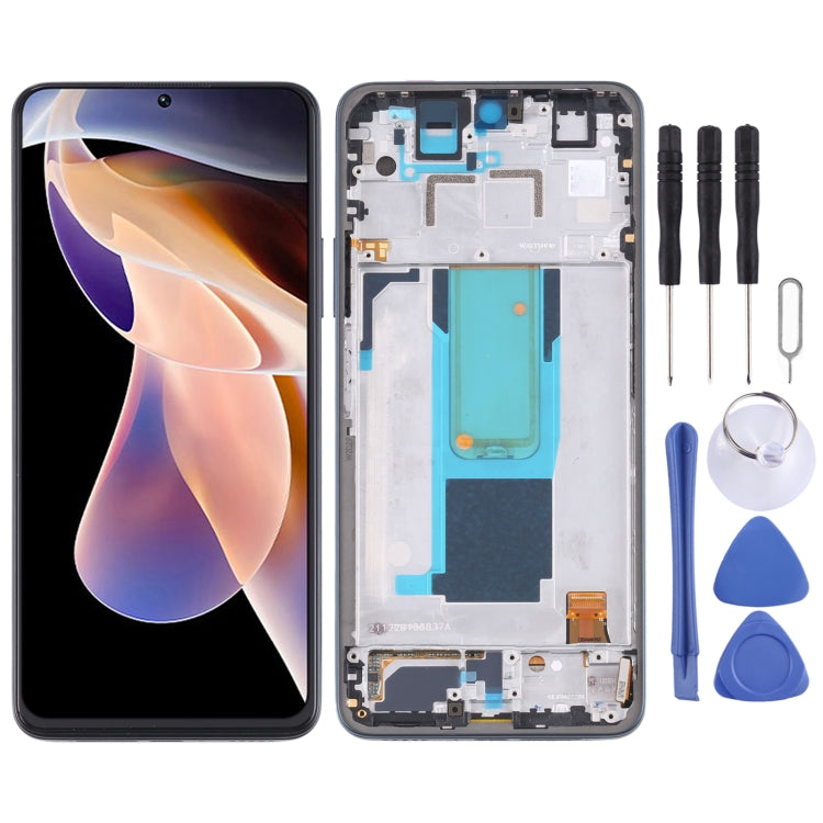 Écran LCD d'origine et numériseur complet avec cadre pour Xiaomi Redmi Note 11 Pro Chine/Redmi Note 11 Pro+ 5G/11i/11i HyperCharge