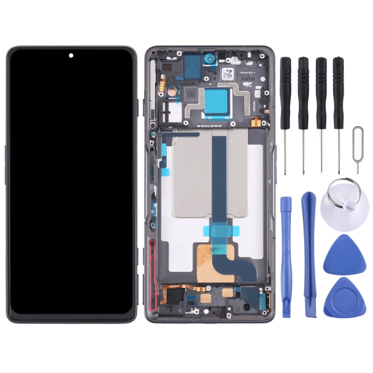 Écran LCD d'origine et numériseur complet avec cadre pour Xiaomi Redmi K50 Gaming/Poco F4 GT