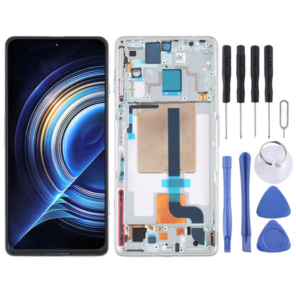 Écran LCD d'origine et numériseur complet avec cadre pour Xiaomi Redmi K50 Gaming/Poco F4 GT
