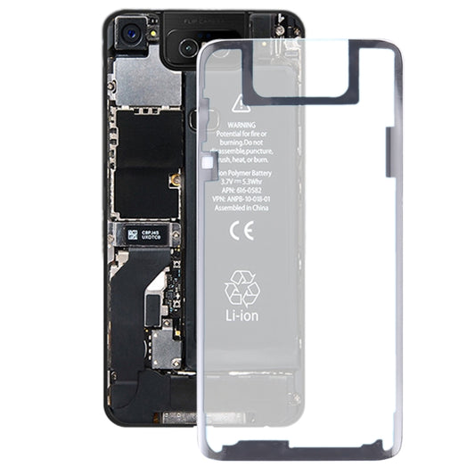 Cache arrière de batterie transparent avec adhésif pour Asus Zenfone 6 ZS630KL