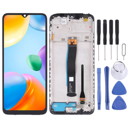 Écran LCD d'origine et numériseur complet avec cadre pour Xiaomi Redmi 10C/Redmi 10 India/Poco C40