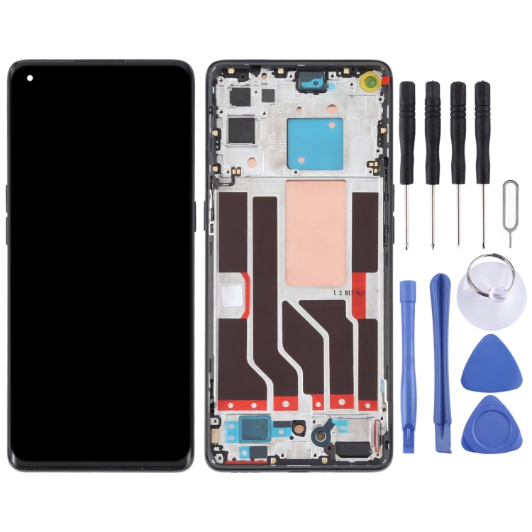 Écran LCD d'origine et numériseur complet avec cadre pour OPPO Reno5 Pro 5G